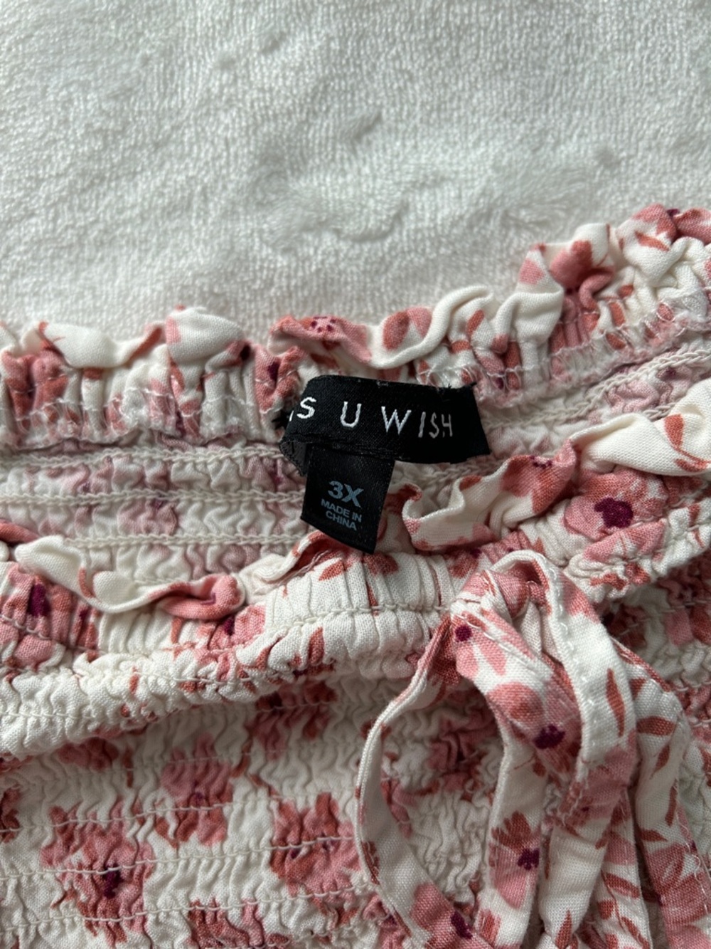 As U Wish Pink Floral Smocked Casual Dress - Picture 2 of 10